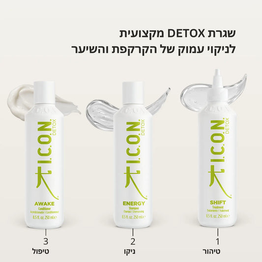 מארז Detox לטיפול בקרקפת ושיער שומני